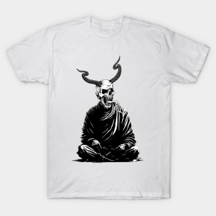 Devil Monk Skull T-Shirt